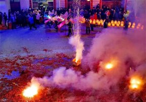 2024龙年春节放鞭炮简笔画创意美术教程