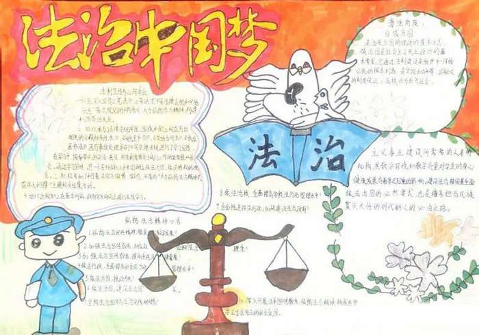 法制教育手抄报图片简单又漂亮