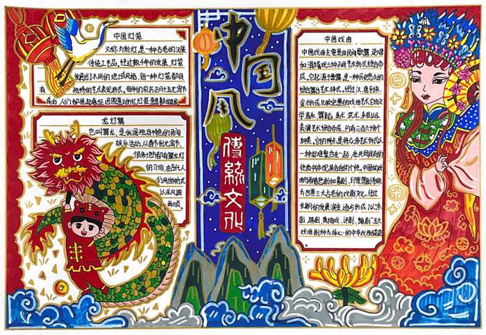 传统文化我传承手抄报图片简单又漂亮