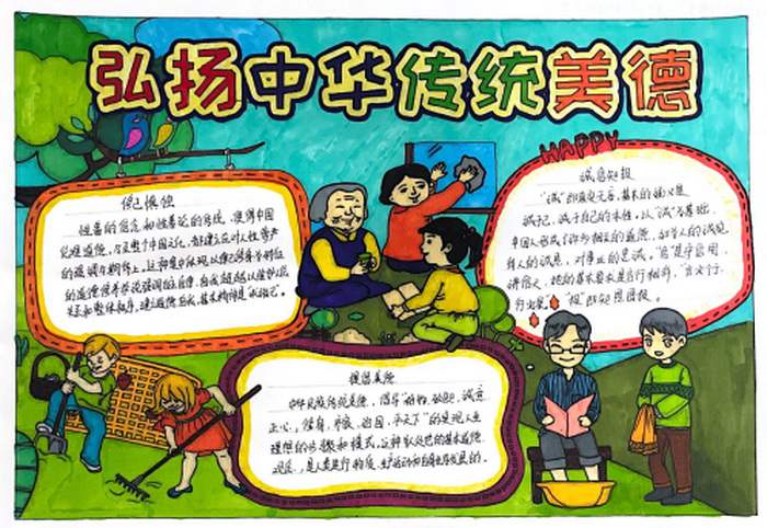传统文化我传承手抄报图片简单又漂亮