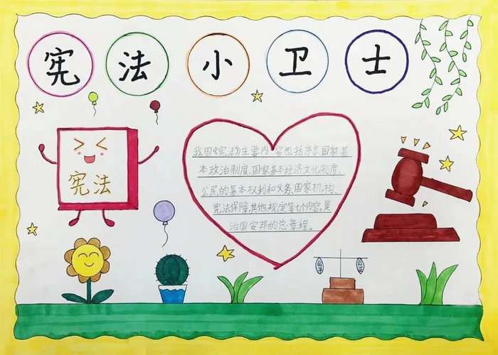 宪法宣传周手抄报图片及内容