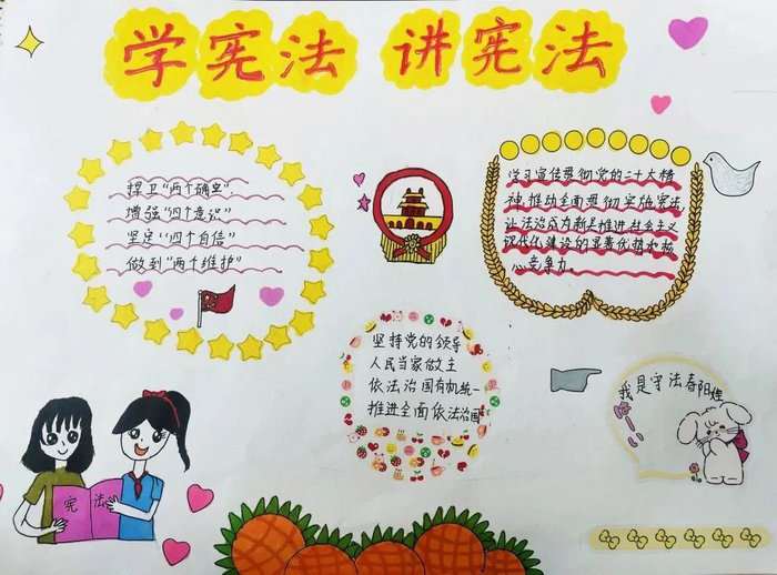 宪法宣传周手抄报图片及内容