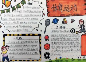 关于体育的手抄报 多彩运动宣传手抄报图片（精