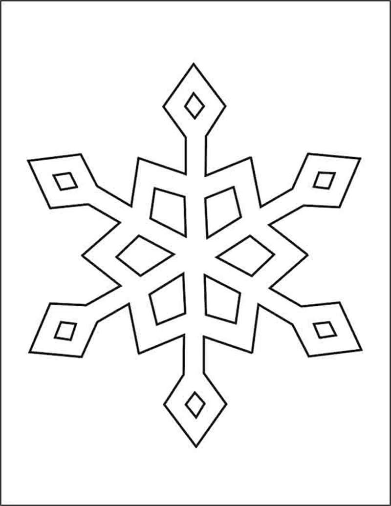 雪花简笔画怎么画图片教程