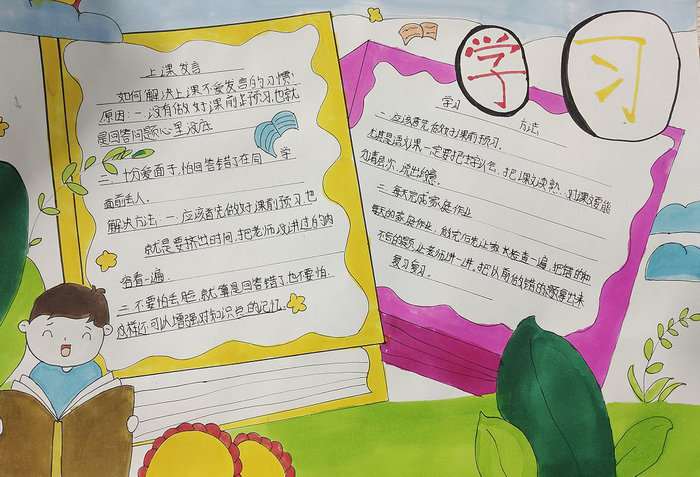 关于学会学习手抄报图片