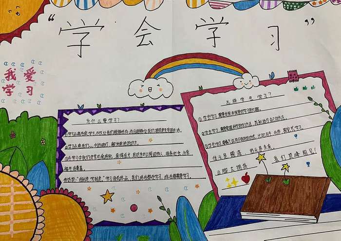 关于学会学习手抄报图片