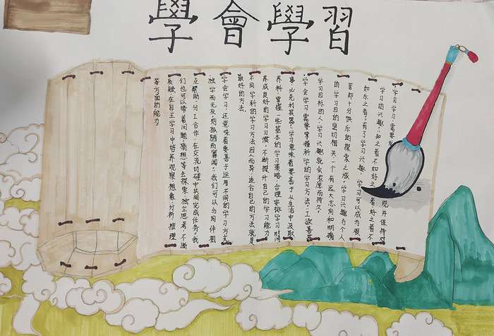 关于学会学习手抄报图片