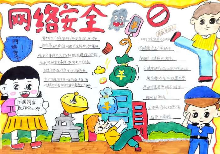 网络安全宣传周手抄报