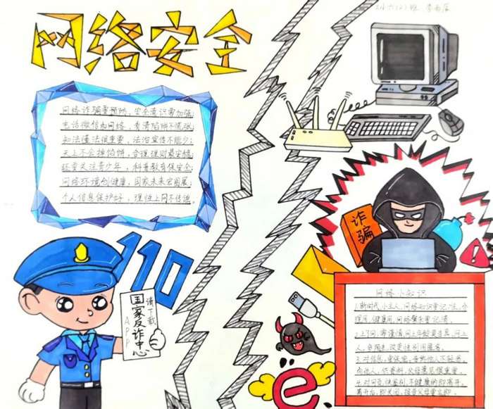网络安全宣传周手抄报