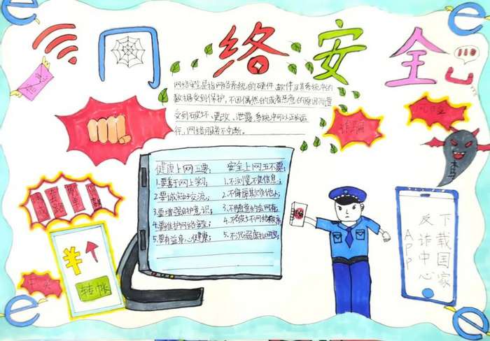 网络安全宣传周手抄报