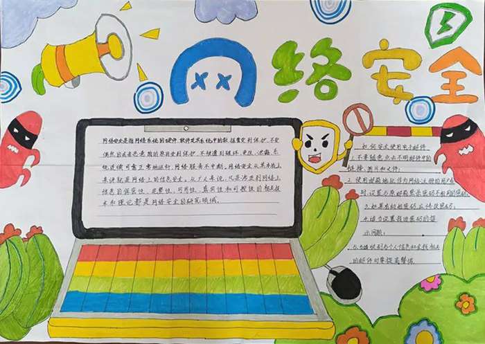 网络安全宣传周手抄报