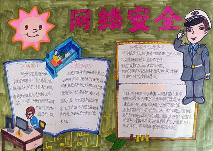 网络安全宣传周手抄报