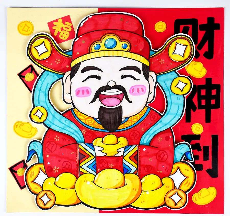 财神爷图片简笔画怎么画好看