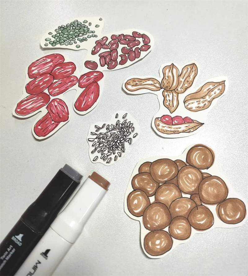 腊八节儿童创意美术《一起煮腊八粥啦》