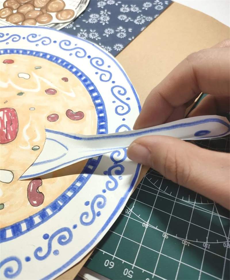 腊八节儿童创意美术《一起煮腊八粥啦》