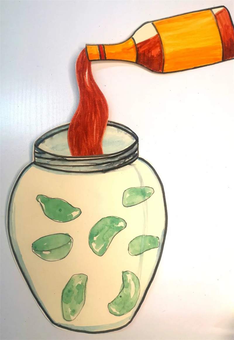 腊八节创意美术《神奇的腊八蒜》