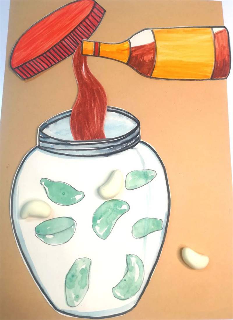 腊八节创意美术《神奇的腊八蒜》