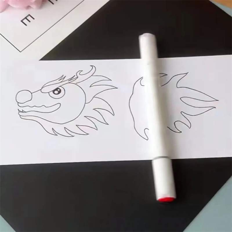 龙年手工制作《神龙摆尾》