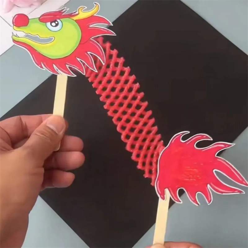 龙年手工制作《神龙摆尾》