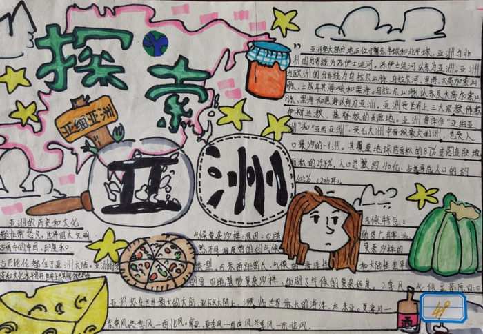 世界地理手抄报简单又漂亮