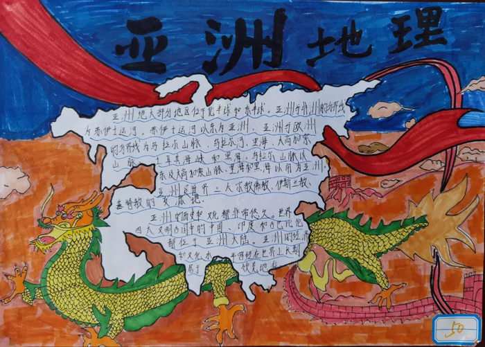 世界地理手抄报简单又漂亮