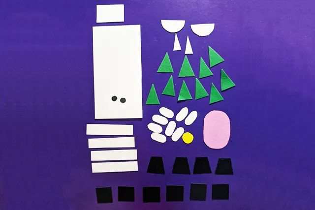 创意几何图形拼贴画：制作拼贴画快乐的奶牛(步骤图解)