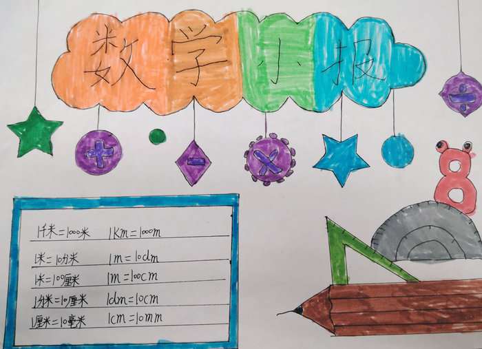 三年级寒假数学手抄报图片