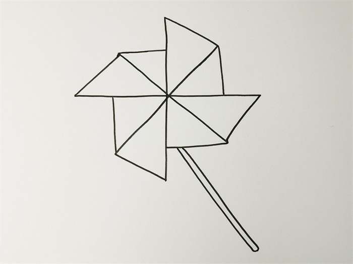 风车怎么画简笔画