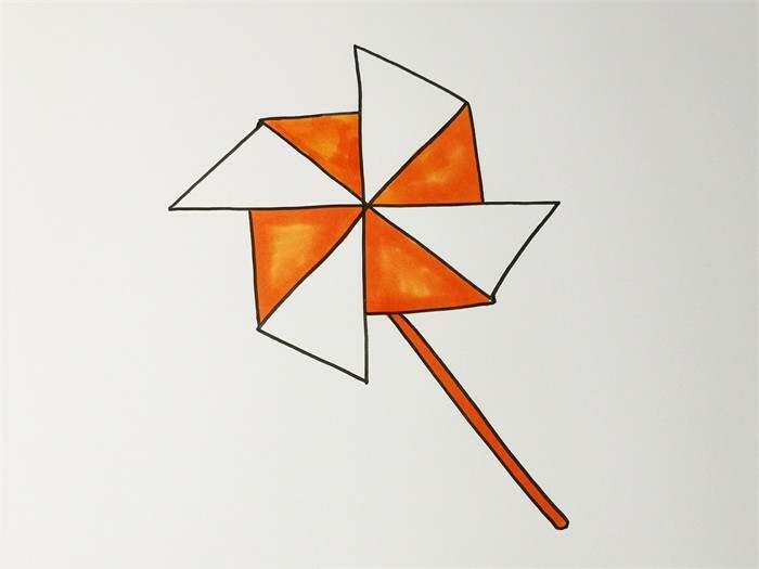 风车怎么画简笔画