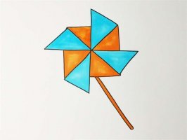 风车怎么画简笔画