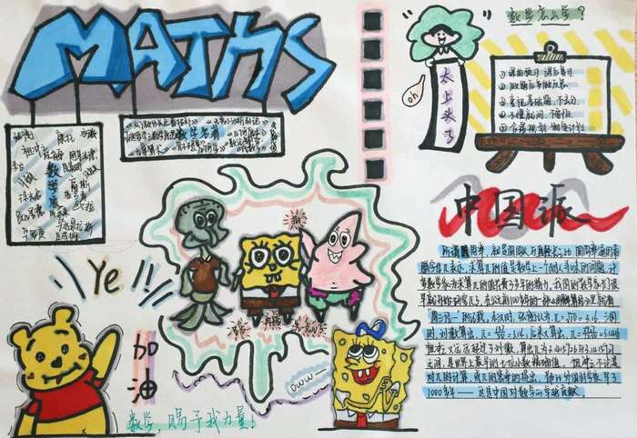 精美初一数学手抄报图片