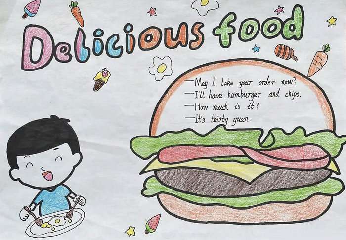 四年级英语手抄报图片漂亮