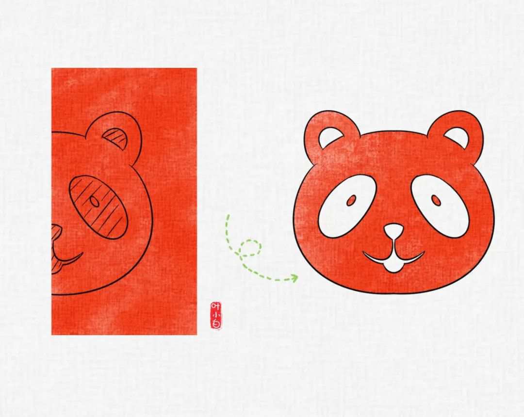 儿童对折剪纸手工简单又漂亮图案