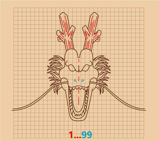 七龙珠神龙简笔画怎么画图片教程