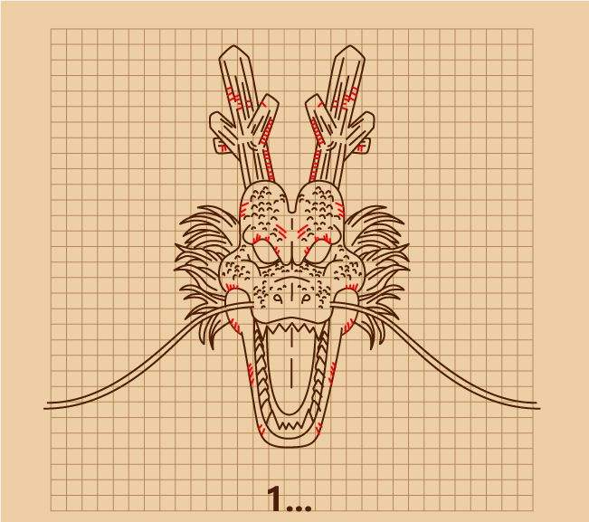 七龙珠神龙简笔画怎么画图片教程