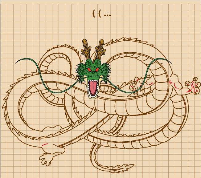 七龙珠神龙简笔画怎么画图片教程