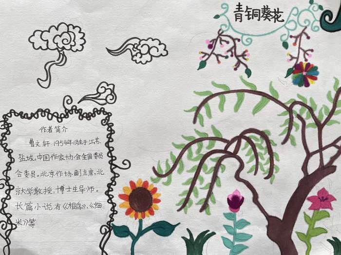 四年级青铜葵花手抄报图片及内容