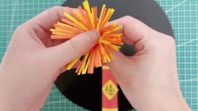 绽放的烟花剪贴画图片教程