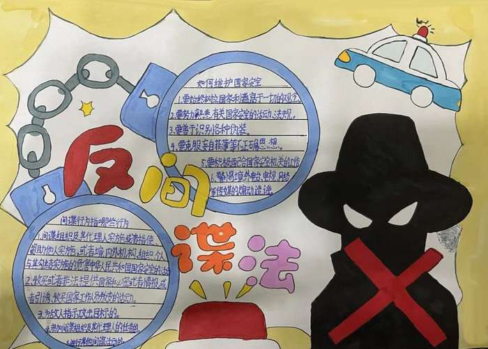 国家反间谍法手抄报图片及内容