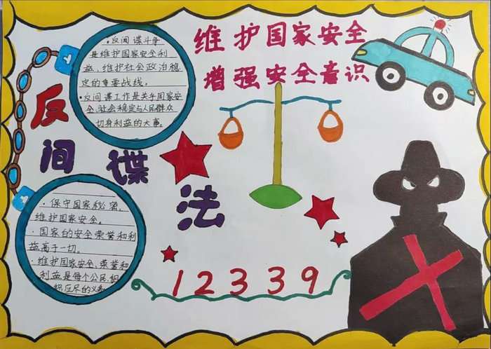 国家反间谍法手抄报图片及内容