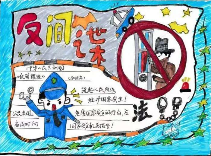 国家反间谍法手抄报图片及内容