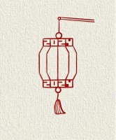 2024春节画大红灯笼简笔画图片教程简单又漂亮