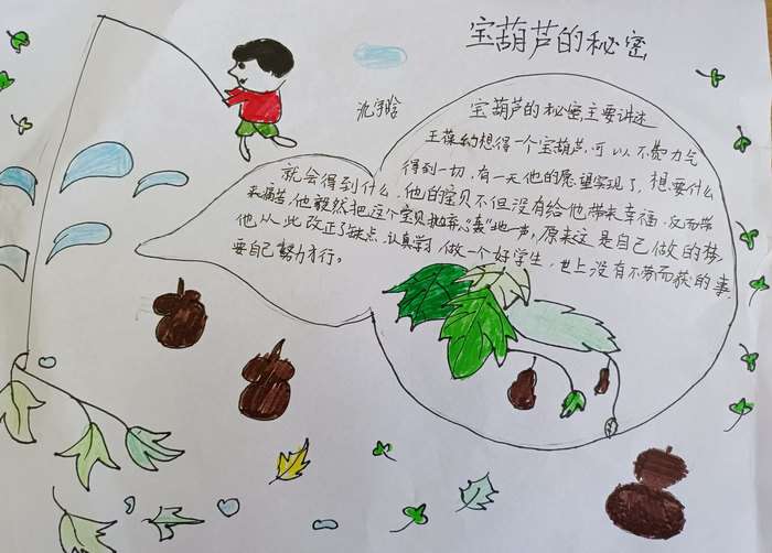 宝葫芦的秘密手抄报简单又漂亮