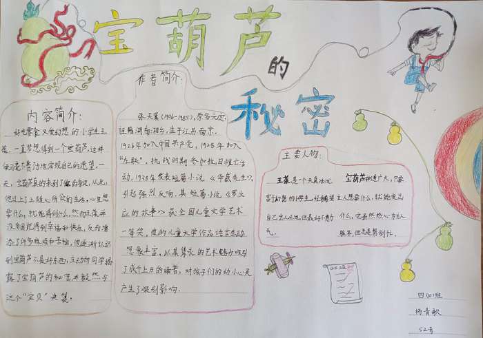 宝葫芦的秘密手抄报简单又漂亮