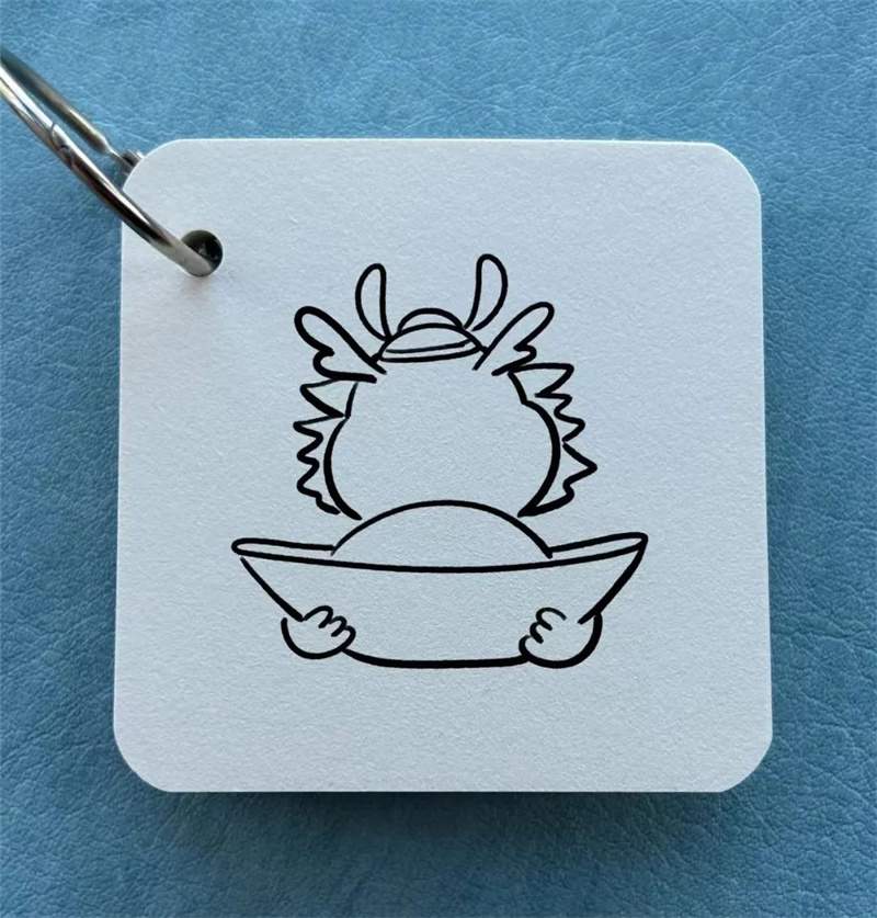 抱着元宝的小龙简笔画图片教程简单