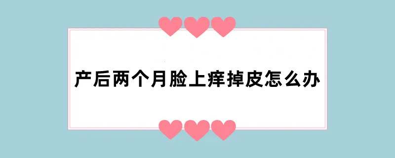 产后两个月脸上痒掉皮怎么办