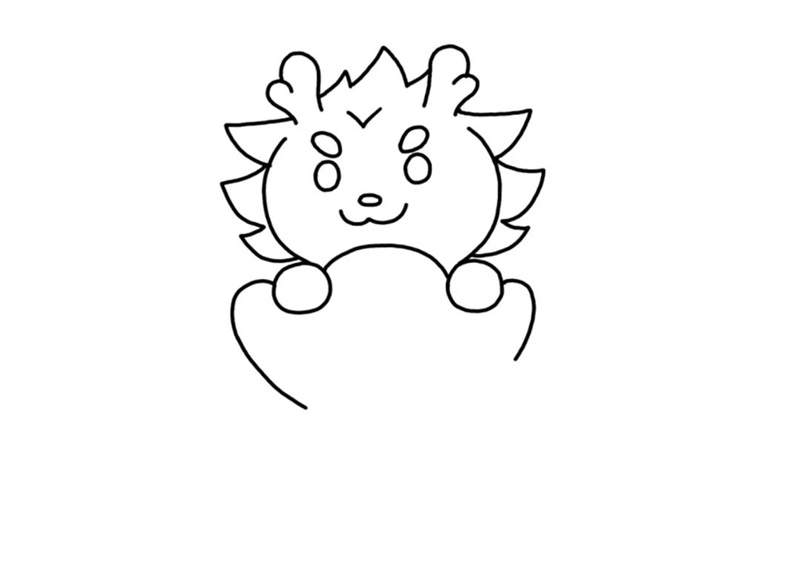 龙年春节简笔画，祝大家新春快乐，龙年大吉