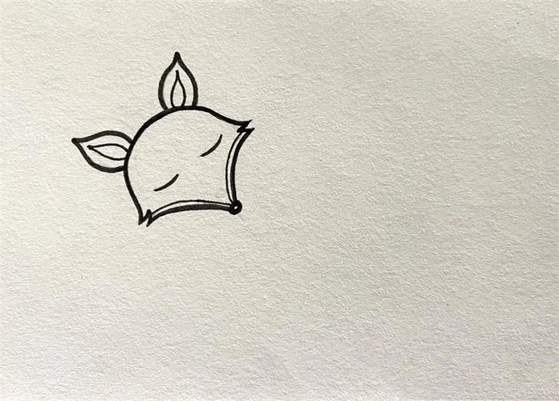 爱睡觉的狐狸简笔画图片教程简单又漂亮