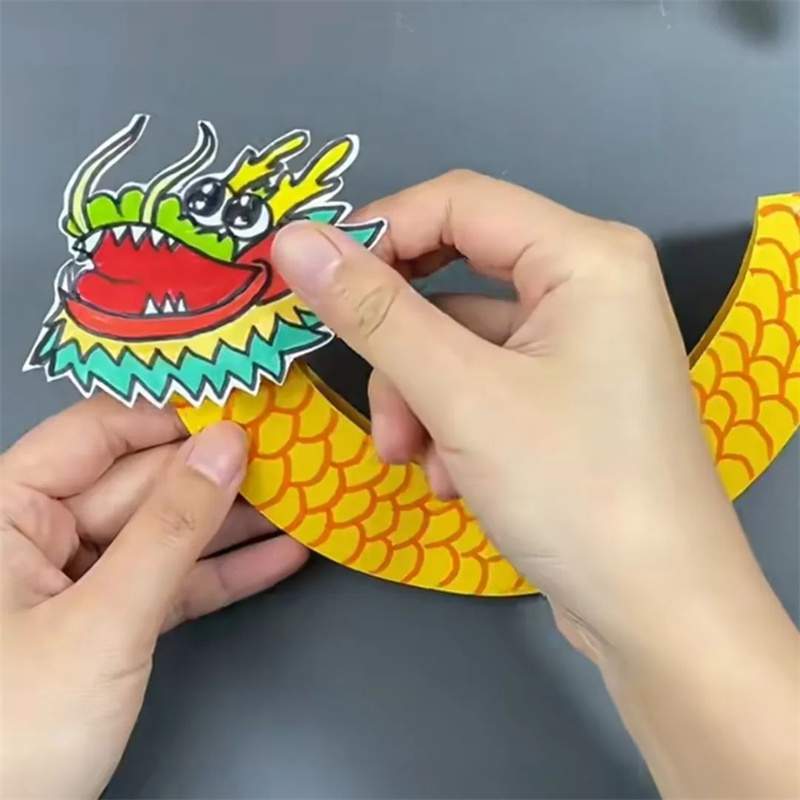 卡纸手工制作龙