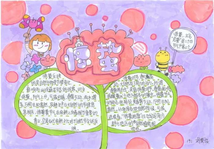 节气惊蛰手抄报图片及内容